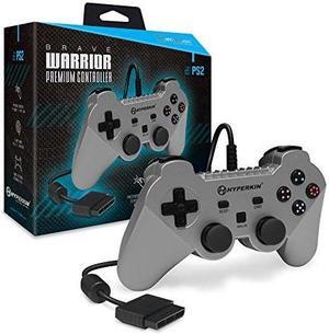 hyperkin brave warrior premium controller for ps2 silver