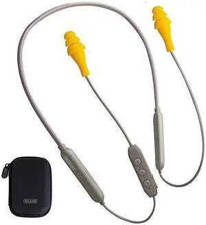 ruckus discord bluetooth earplug earbuds | osha compliant wireless noise reduction inear headphones : isolating ear plug earphones