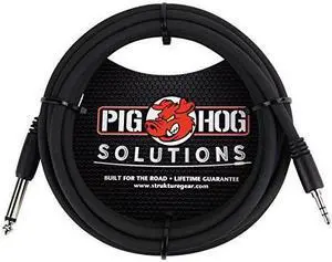 Pig Hog Solutions 3.5mm TRS to 1/4" Mono Adapter Cable (10 ft.)