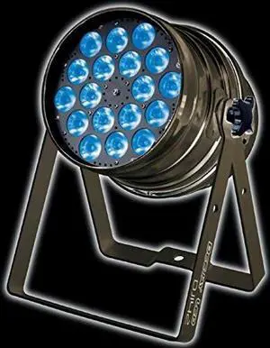 idance dj142black 125 watt led par can with dmx control