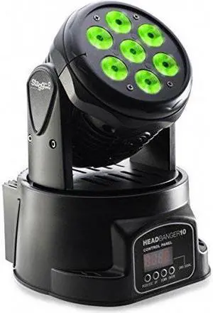 Stagg Music LED Moving Head with 7 x 10W RGBW 4-in-1 LED's Headbanger