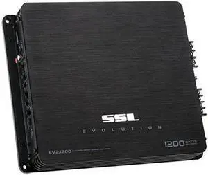 sound storm ev2.1200 evolution 1200 watt, 2 channel, 2 to 8 ohm stable class a/b, full range, bridgeable, mosfet car amplifier with remote subwoofer control