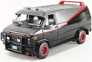 1983 GMC Vandura Black "The A-Team" (1983-1987) TV Series 1/18 Diecast Model Car by Greenlight