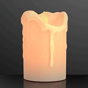 blinkee led dripping wax moving flame flickering pillar candle 4 inch by blinkee led dripping wax moving flame flickering pillar candle 4 inch by