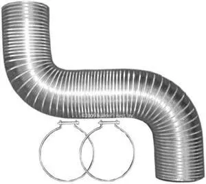 Builders Best 010460 4" X 8' Dryer Vent Kit With Metal Clamps