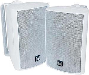 Dual 4" 3-Way Indoor/Outdoor Speakers - White