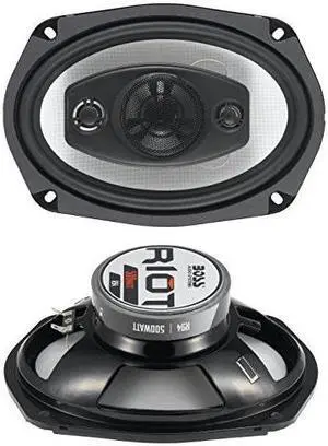 boss audio r94 500 watt per pair, 6 x 9 inch, full range, 4 way car speakers sold in pairs