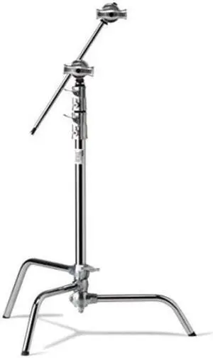kupo 20" sliding leg kitstand, 2.5" grip head & 20" grip arm with hex stud  silver