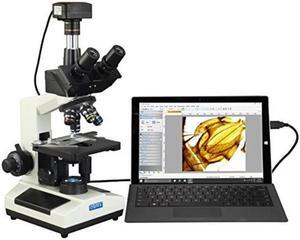 omax 40x2500x usb 3.0 super speed 18mp digital compound trinocular led lab biological microscope