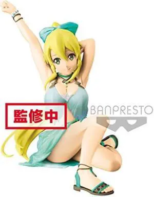banpresto sword art online memory defrag exq figure  leafa, green/white