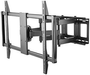 humancentric full motion articulating tv wall mount bracket | fits 75, 80, 85, 90, 100" flat screen and curved tv monitors up to 900 x 600 vesa | features full motion swivel, tilt, rotation