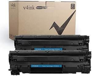 v4ink 2 pack compatible toner cartridge replacement for hp cf283a 83a , for use in hp laserjet pro mfp m125nw m125a m127fn m127fw m225dn m225dw m201dw printers