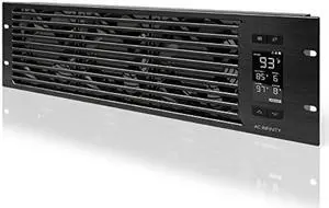 ac infinity cloudplate t9, rack mount fan panel 3u, exhaust airflow, for cooling av, home theater, network 19" racks ac infinity cloudplate t9, rack mount fan panel 3u, exhaust airflow, for cooling av, home theater, network 19" racks