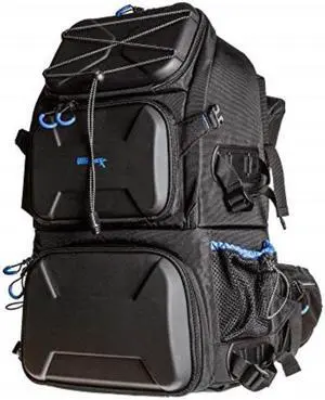 ultimaxx extra large camera dslr/slr backpack for nikon, canon, sony, panasonic, pentax, olympus, fuji cameras and outdoor hiking/travelling backpack with 15.6 laptop compartment