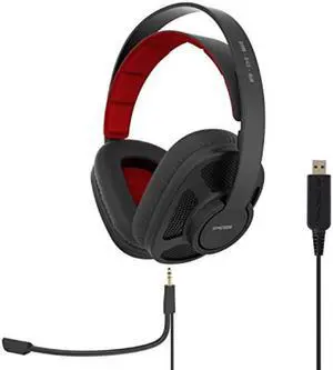 koss gmr545air usb openback gaming headphones | detachable cord design | two cords with microphones included | light weight | connects via usb