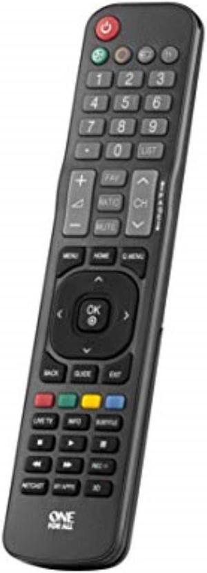 one for all lg tv replacement remote  works with all lg televisions led, lcd, plasma  ideal tv replacement remote control with same functions as the original lg remote  black  urc1811