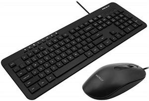 macally usb wired keyboard and mouse combo bundle for pc, desktop computer, laptop, notebook, chromebook  ultra slim keyboard mouse combo set, compatible with windows 10/8/7/vista/xp, etc.
