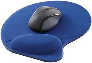 kensington wrist pillow mouse pad with wrist rest in blue l57803us