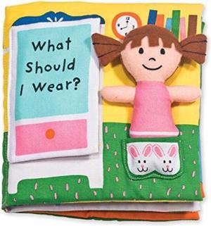 melissa & doug soft activity book  what should i wear? developmental toy, machine washable