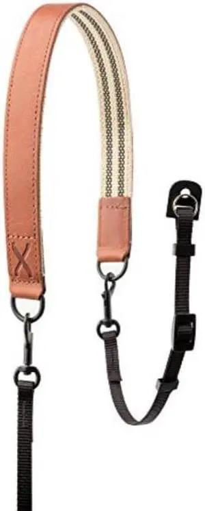 fujifilm premium leather camera strap  brown
