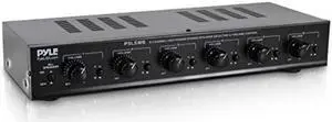 6 channel speaker selector switch  multi zone a b speaker distribution controller box w/ independent audio source volume control, supports home theater stereo receiver system  pyle pslsw6