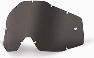 100% racecraft, accuri, strata goggle replacement lens  color dark smoke