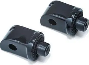 kuryakyn 8865 splined male mount peg adapters for front/rear footpegs and floorboards: kawasaki, yamaha motorcycles, gloss black, 1 pair