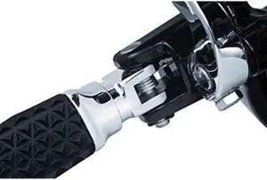 kuryakyn 8945 splined male mount peg adapters for front footpegs and floorboards: 201819 harleydavidson softail motorcycles, chrome, 1 pair