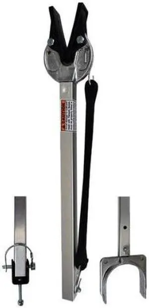 attwood corporation sp400rb 23"35" composite head transom saver with roller and bolt bracket