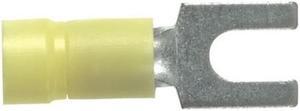 panduit pv108fl fork terminal, funnel entry, 12  10 awg, #8 stud size, vinyl insulated