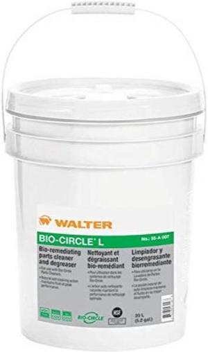 walter 55a007 biocircle l industrial parts cleaner  vocfree, 20 l pail degreaser. oil and grease cleaners