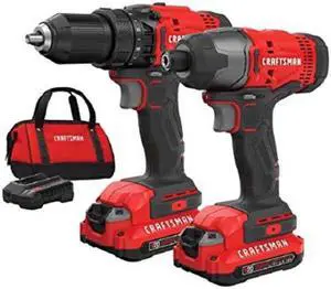 craftsman v20 cordless drill combo kit, 2 tool cmck200c2