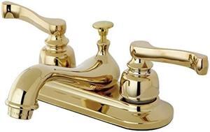kingston brass kb8602 4inch centerset lavatory faucet with popup drain, polished brass