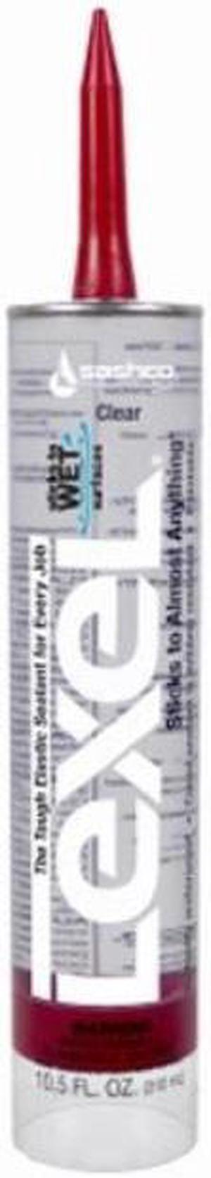 sashco 13010 10.5oz sashco sealants clear lexel adhesive caulk, 10.5ounce