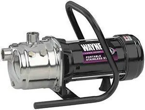 wayne pls100 1 hp portable stainless steel lawn sprinkling pump