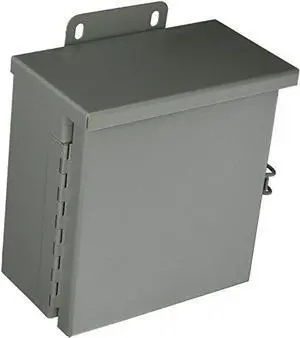 WIEGMANN RHC080804 Padlockable Hasp Electrical Enclosures, 8 in H, 4 in D, 8 in