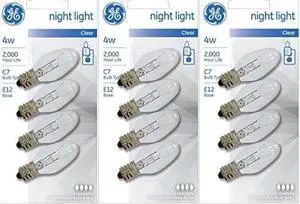 ge night light bulb standard, 4 watt, clear 4 ea pack of 3 ge night light bulb standard, 4 watt, clear 4 ea pack of 3