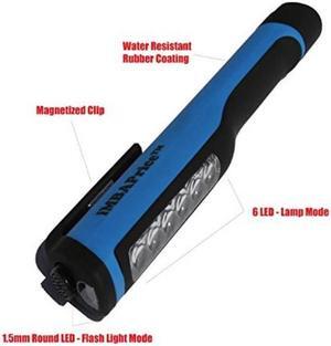 iMBAPrice Super Bright 6+1 LED Flashlight with Magnetic Clip - Blue (Camping/Hunting/Fishing/Nightlight/Car Repair/Emerg