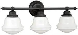 vaxcel w0170 huntley 3 light vanity light, oil rubbed bronze finish
