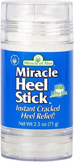 miracle heel stick with ultraaloe, 2.5 ounce stick