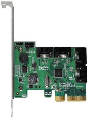 HIGHPOINT TECHNOLOGIES RR640L 4PORT IN 6GB/S SATA RAID PCIE