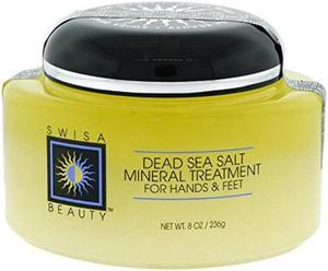 swisa beauty dead sea mineral treatment for hands and feet  softening and healing with dead sea salts and natural oils, 8oz