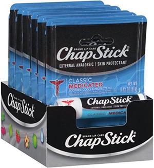 chapstick classic medicated external analgesic and skin protectant stick, 0.15 oz, 24 piece