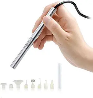 supereyes b005+ 1~200x handheld usb digital microscope endoscope loupe otoscope magnifier with 11mm diameter health kit tripod