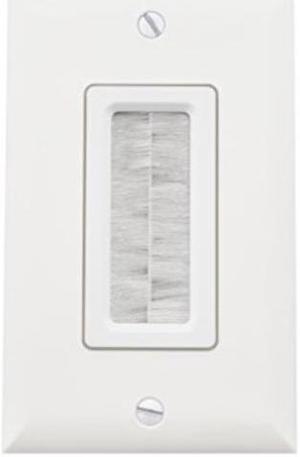 On-Q/Legrand Cable Access Wall Plate, White