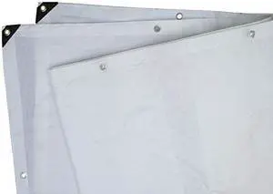 6 ft. x 8 ft. heavy duty 6 oz. white tarp 1112 mil thick