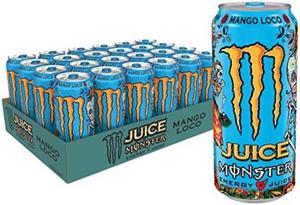 juice monster mango loco energy drink 16 ounce pack of 24