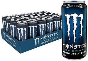 monster energy absolutely zero low calorie energy drink 16 ounce pack of 24