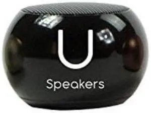 fashionit u mini speaker  portable wireless bluetooth 4.2 with builtin mic & remote shutter black  4hour playtime, rechargeable, aluminum shell  perfect for apple iphone ios android