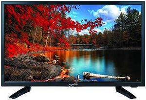 supersonic sc2411 led widescreen hdtv 24" flat screen with usb compatibility, sd card reader, hdmi & ac/dc input: builtin digital noise reduction, 2019 model